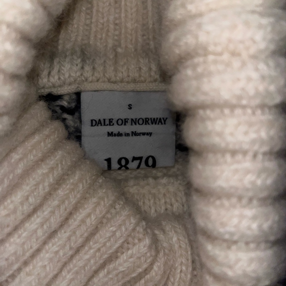 Dale Of Norway Falun women’s turtleneck Sweater White Nordic - Picture 4 of 9
